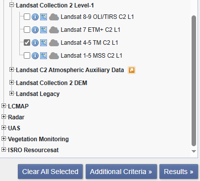 选择 Landsat Collection 2 Level-2 数据集