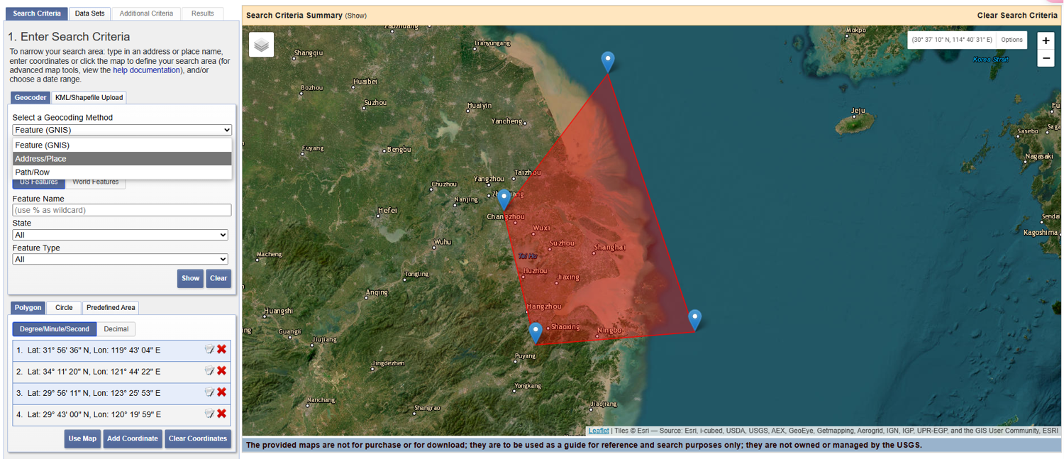 手动标记面(Polygon)搜索